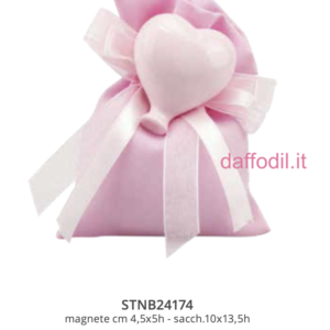 Harmony Sacchetto rosa con Magnete palloncino