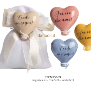 Harmony Sacchetto Magnete palloncino colorato con Frasi